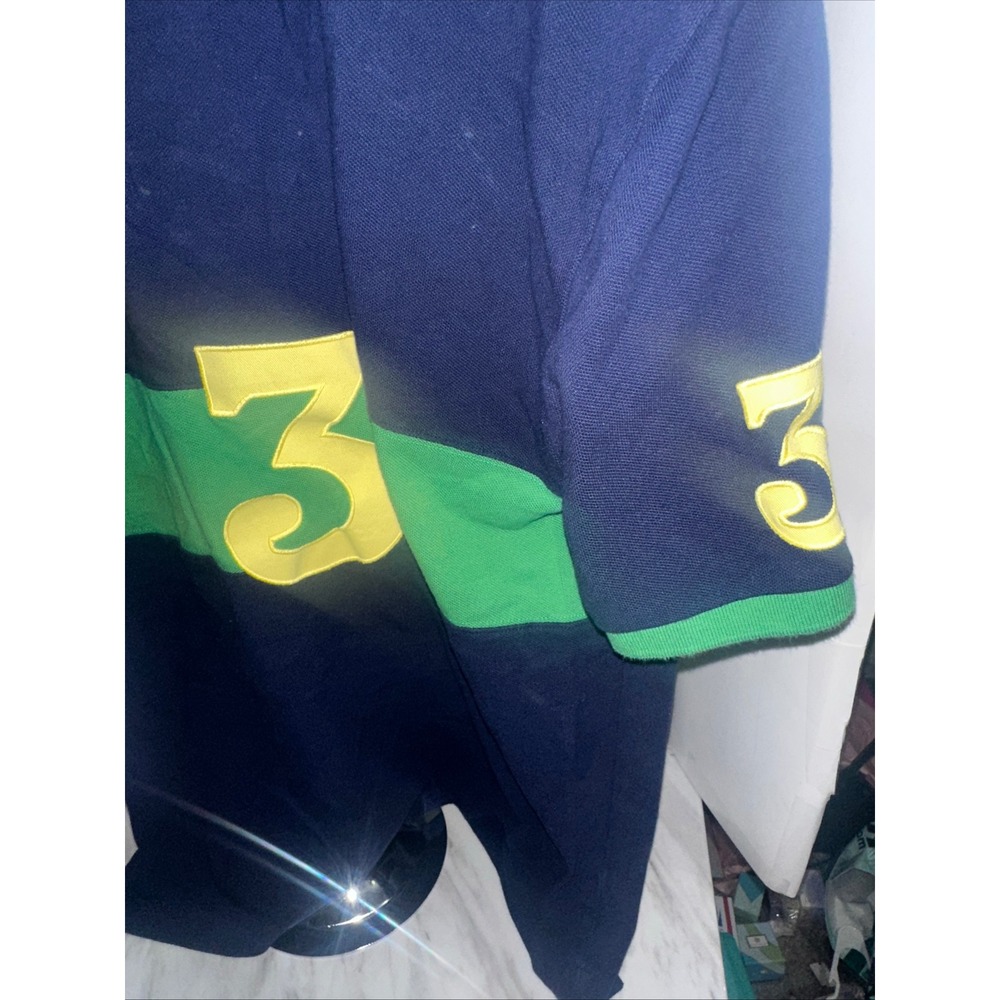 Polo Ralph Lauren Big Pony #3 Navy Green Polo Shirt Size XL (18-20) - Picture 5 of 5